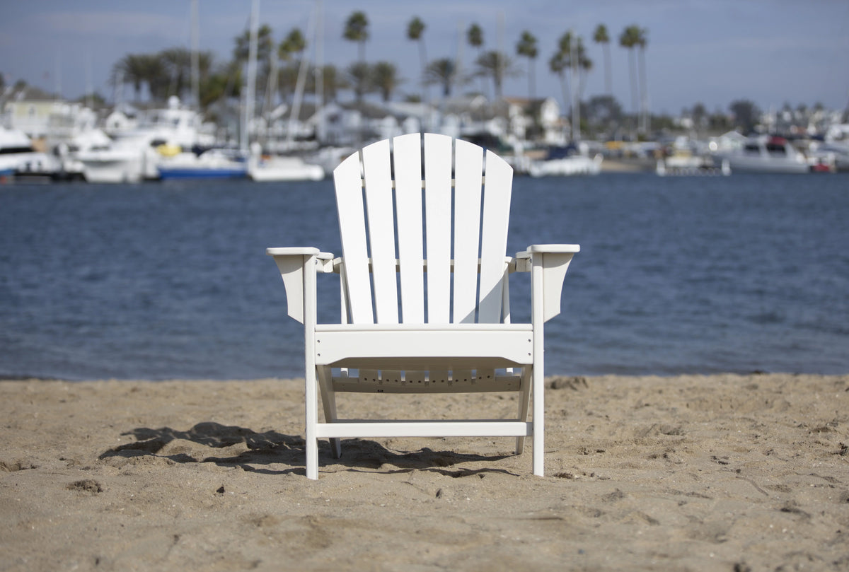 White Poly Outdoor Adirondack Chair R945