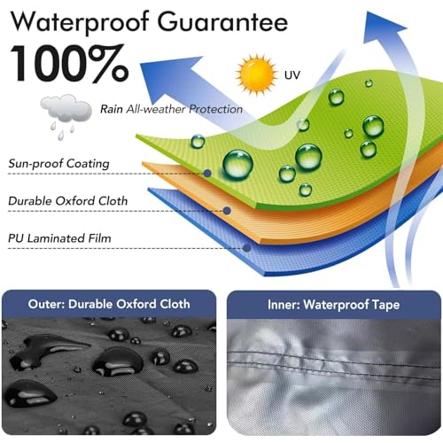 10' x 10' Black Waterproof Oxford Cloth Dog Kennel Cover J602