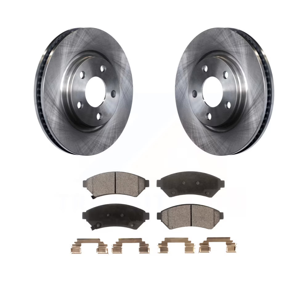 Front Disc Brake Rotors And Semi-Metallic Pads Kit A8883
