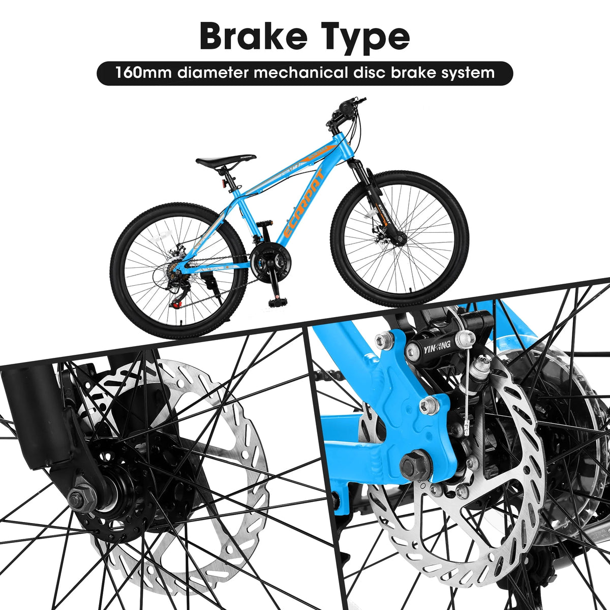 26 Aluminum Mountain Bike with Disc Brakes & Suspension Z93887