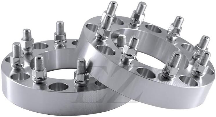 2 Billet Wheel Adapters 8x6.5 to 8x6.5 Thickness 3 Inch 9/16" Studs D260312
