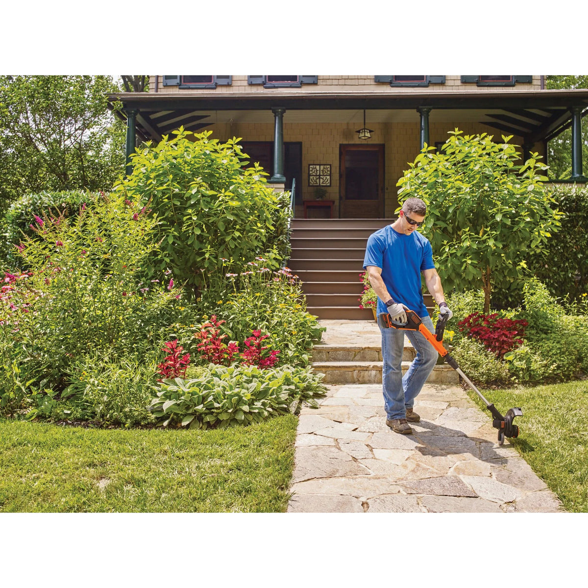 20V MAX Cordless Lithium-Ion 2-Speed 12 in. String Trimmer/Edger Kit X125385