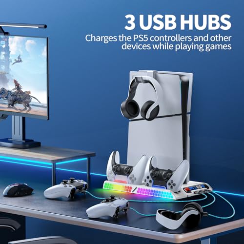 PS5 Cooling Station with Dual Charger Station P668