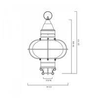 Classic Onion Large Post Light Q301009