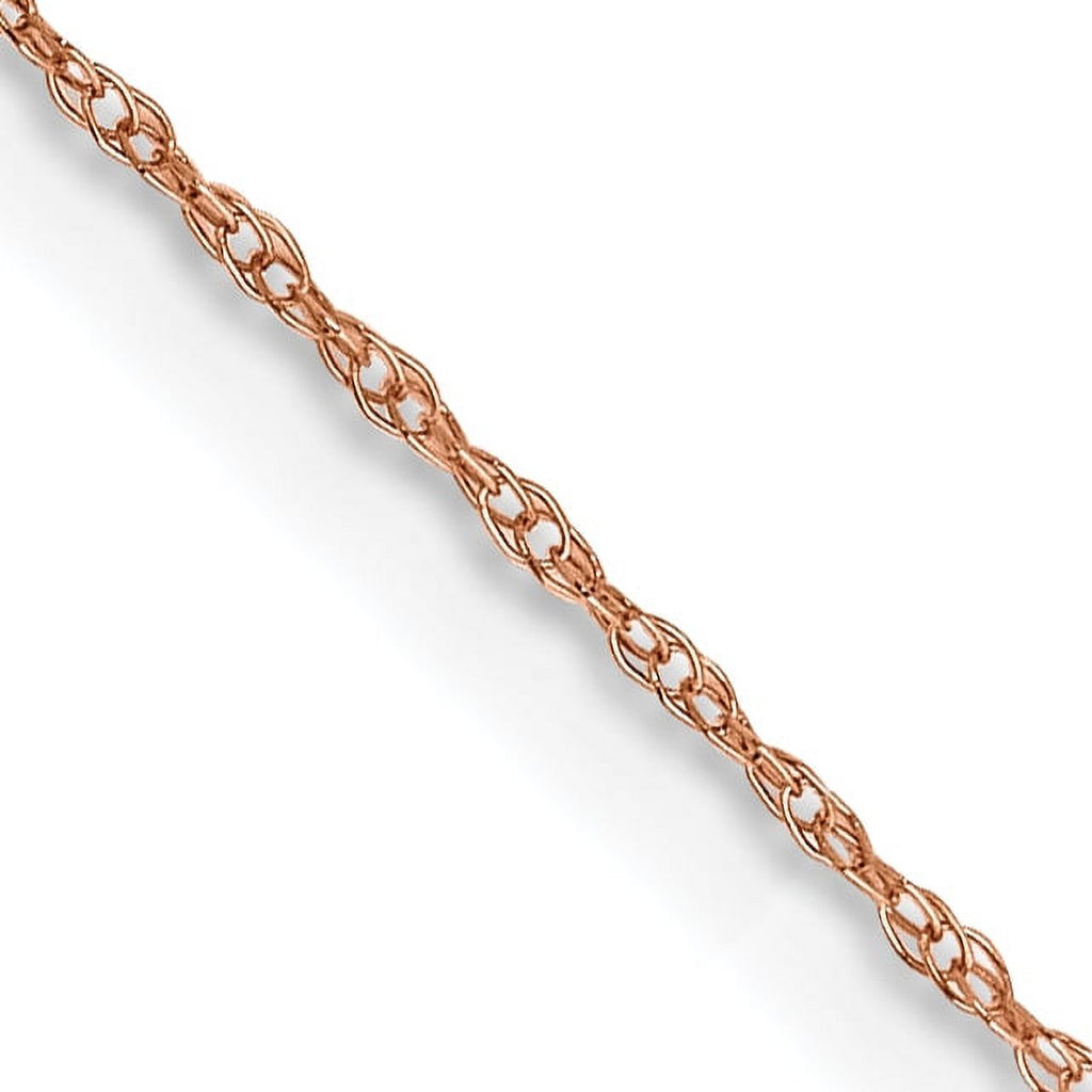 14K Rose Gold Rope Chain Necklace 16 Inches E129625
