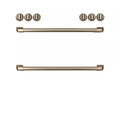 Gas Range Handle and Knob Kit in Brushed Bronze H4337